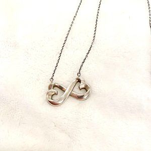 Paloma Picasso Silver Double Loving Heart 18" Necklace